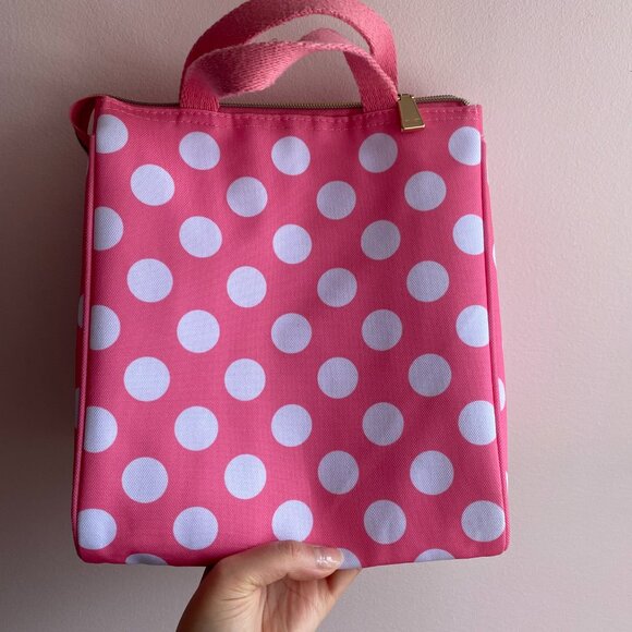 Kate Spade cute pink polka dot lunch bag - Picture 4 of 7